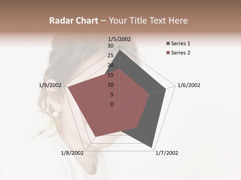 Girl White PowerPoint Template