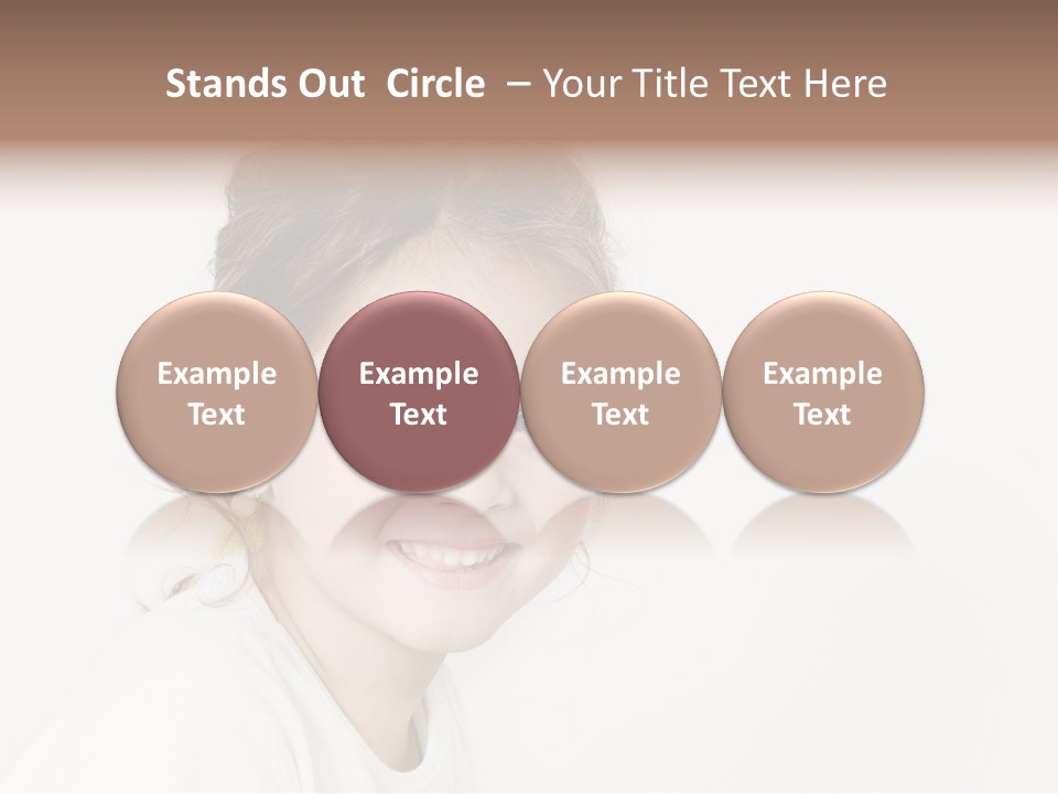 Girl White PowerPoint Template