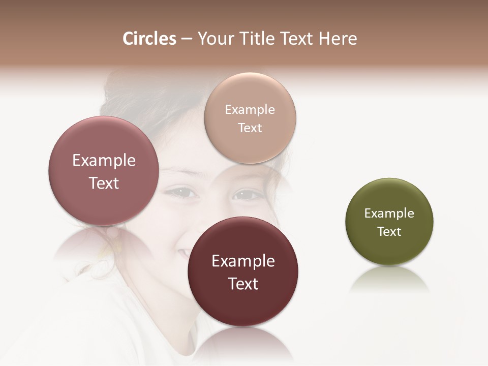 Girl White PowerPoint Template