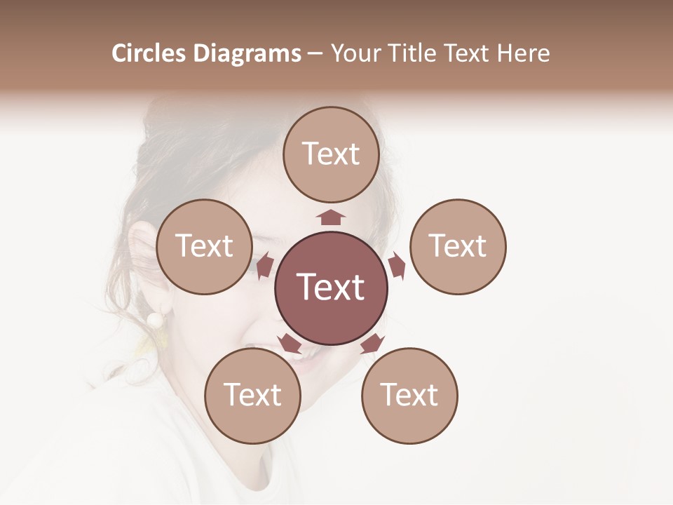 Girl White PowerPoint Template