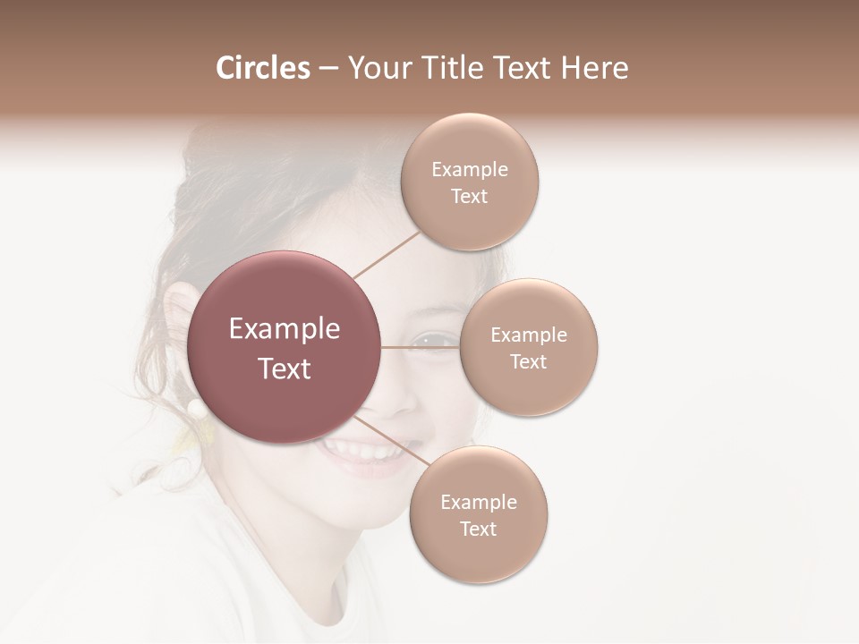 Girl White PowerPoint Template