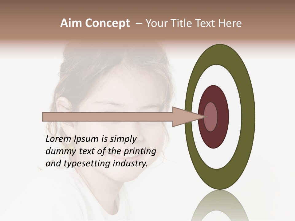 Girl White PowerPoint Template