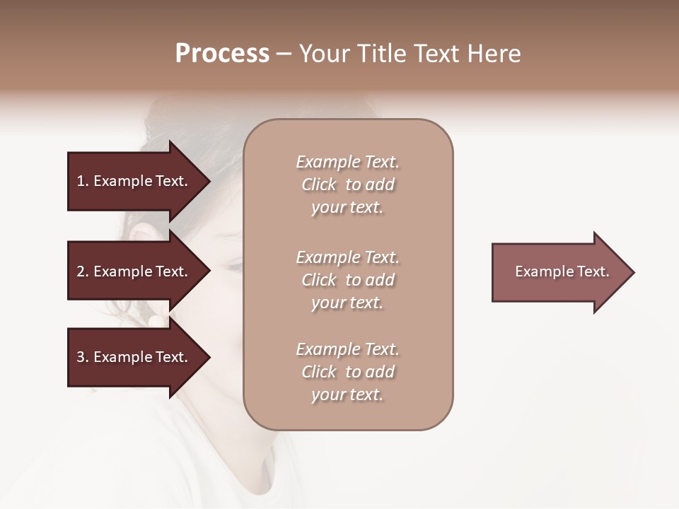 Girl White PowerPoint Template