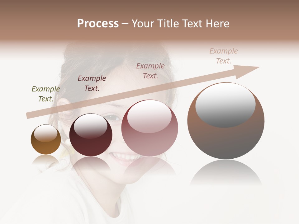 Girl White PowerPoint Template