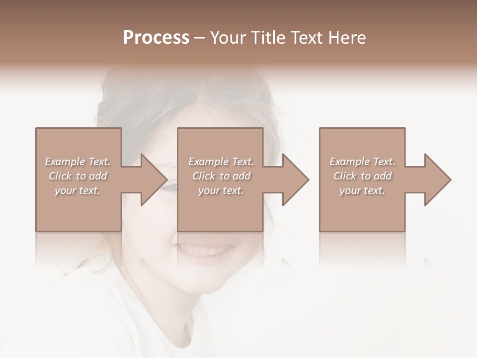 Girl White PowerPoint Template