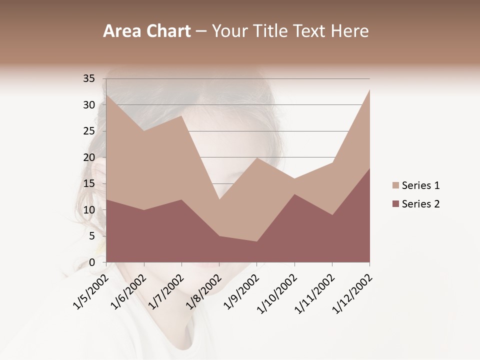 Girl White PowerPoint Template