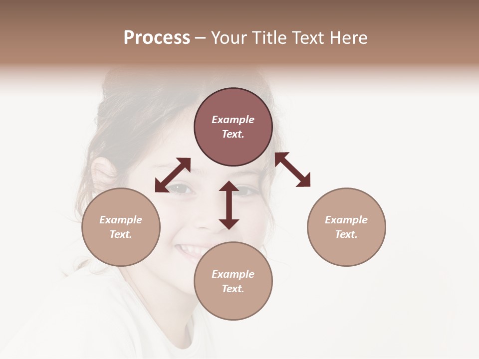 Girl White PowerPoint Template