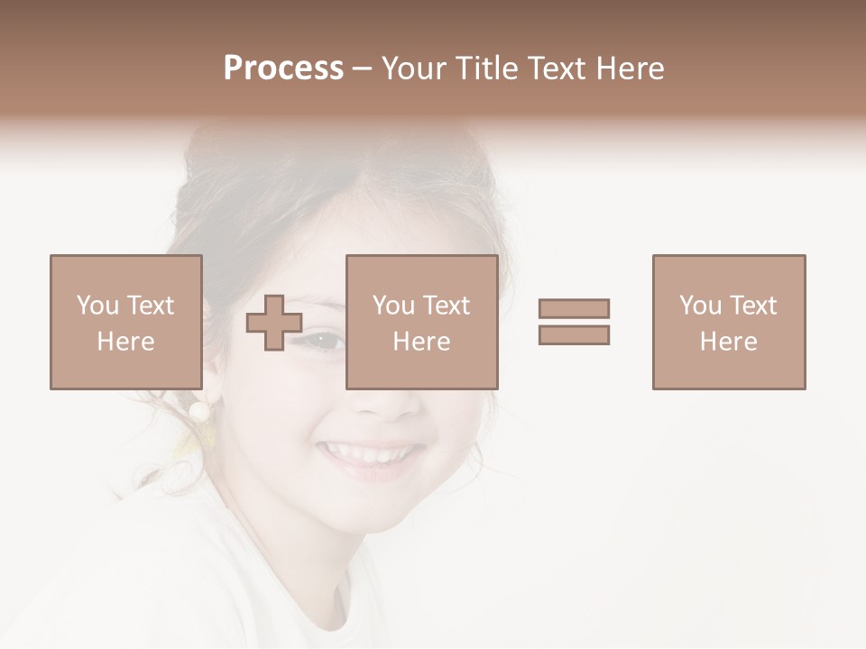 Girl White PowerPoint Template