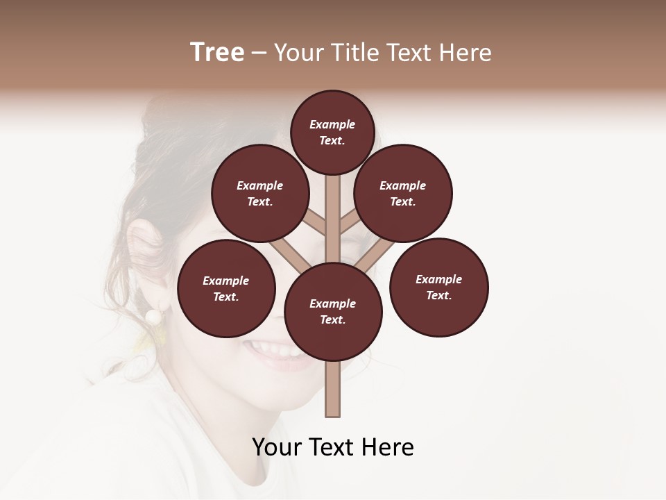 Girl White PowerPoint Template