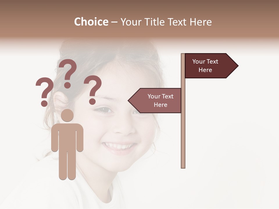 Girl White PowerPoint Template