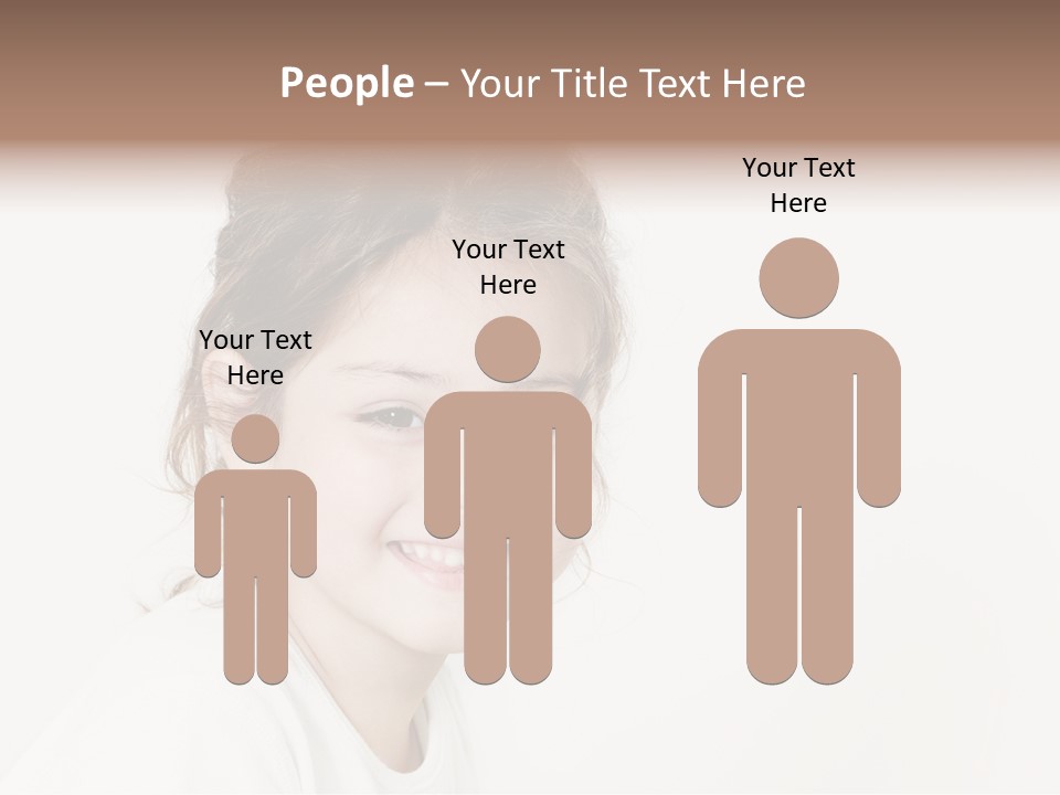 Girl White PowerPoint Template