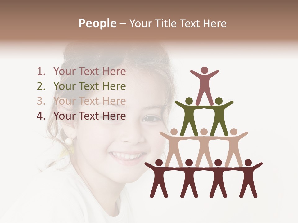 Girl White PowerPoint Template