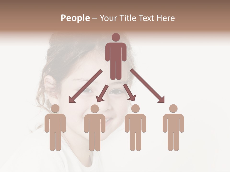 Girl White PowerPoint Template