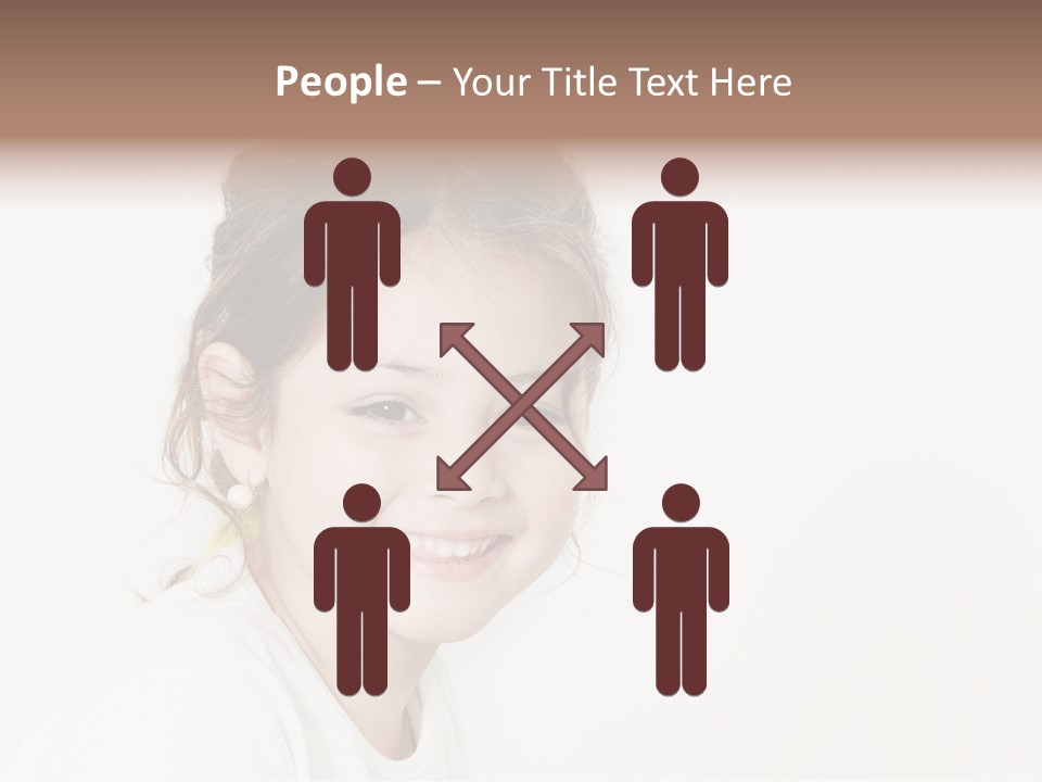 Girl White PowerPoint Template