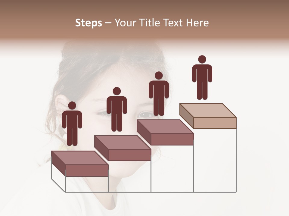 Girl White PowerPoint Template