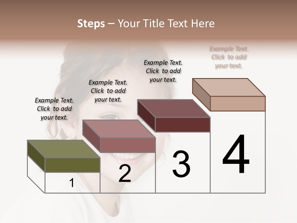 Girl White PowerPoint Template