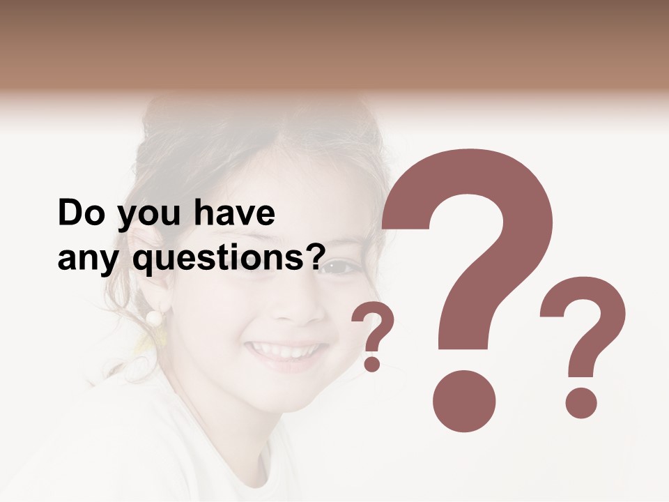 Girl White PowerPoint Template