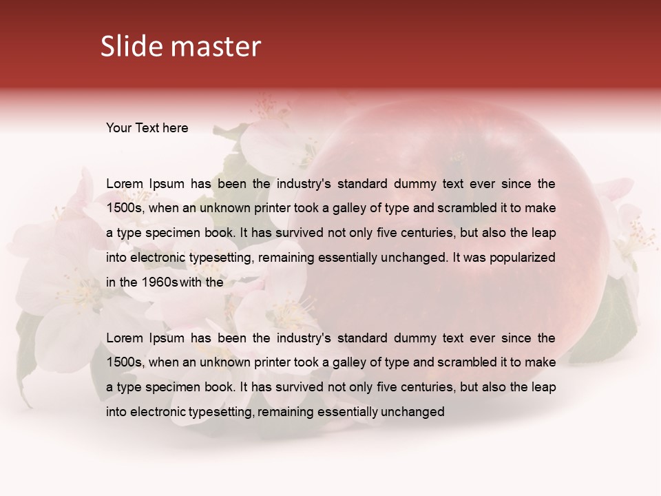 Leaf Plant Fruit PowerPoint Template