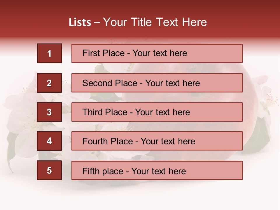 Leaf Plant Fruit PowerPoint Template