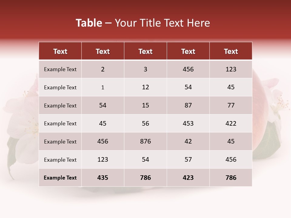 Leaf Plant Fruit PowerPoint Template