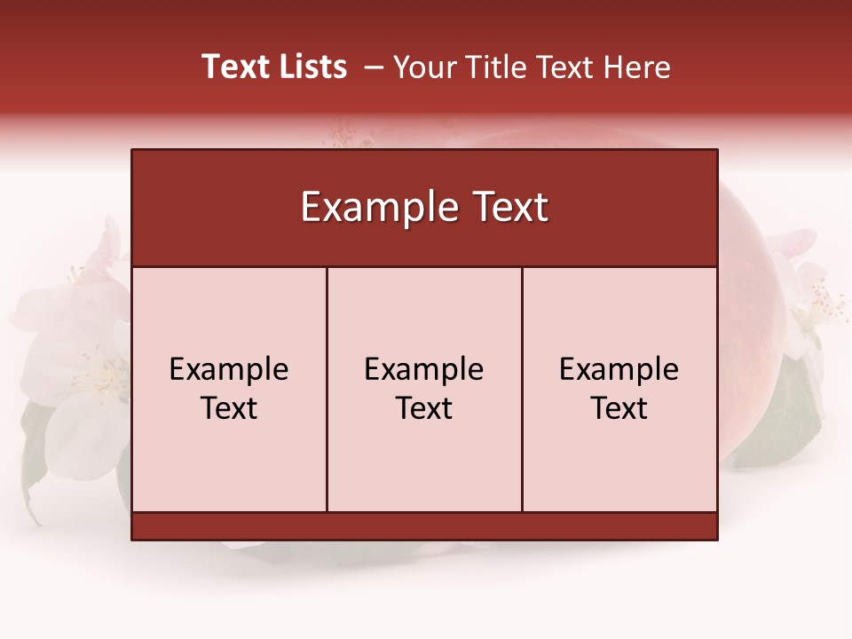 Leaf Plant Fruit PowerPoint Template