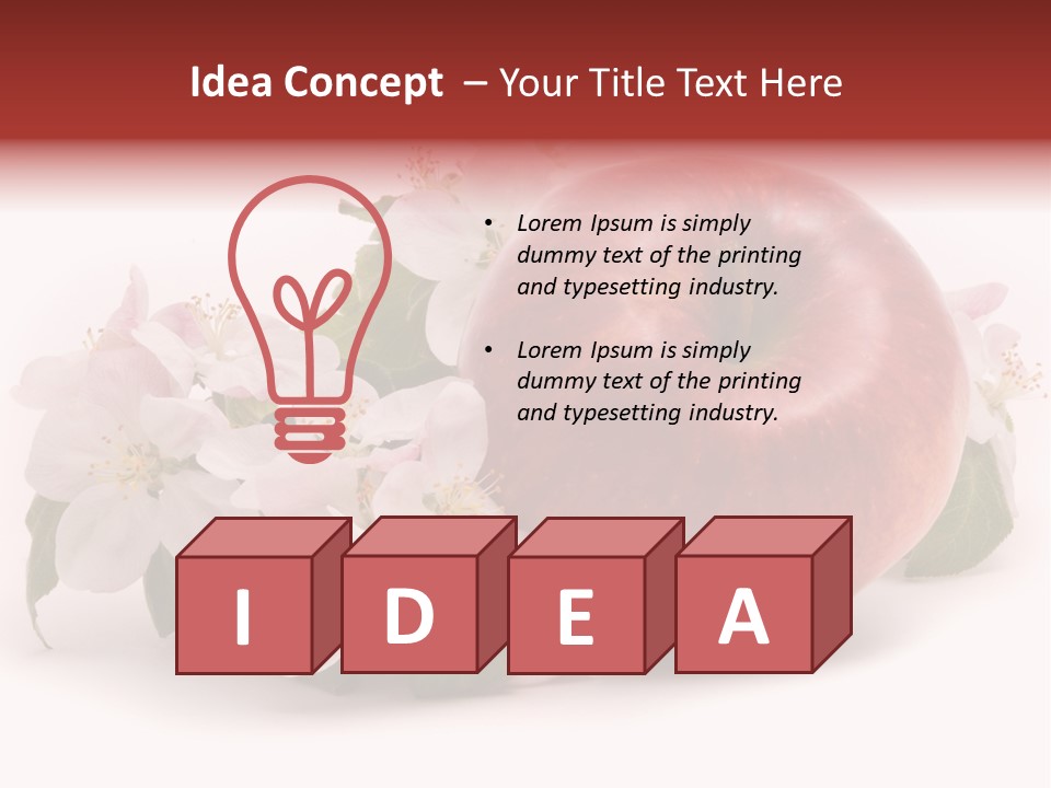 Leaf Plant Fruit PowerPoint Template