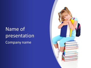 Stack Teen Face PowerPoint Template