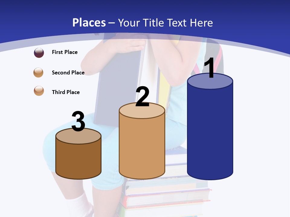 Stack Teen Face PowerPoint Template