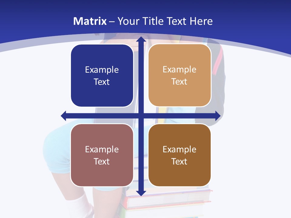 Stack Teen Face PowerPoint Template