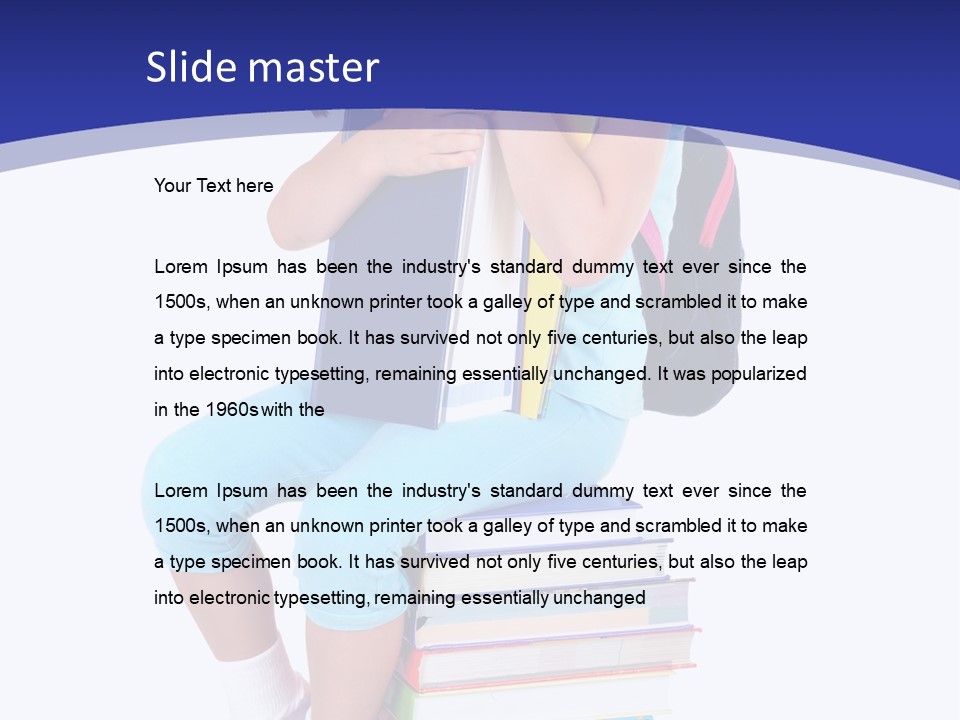 Stack Teen Face PowerPoint Template