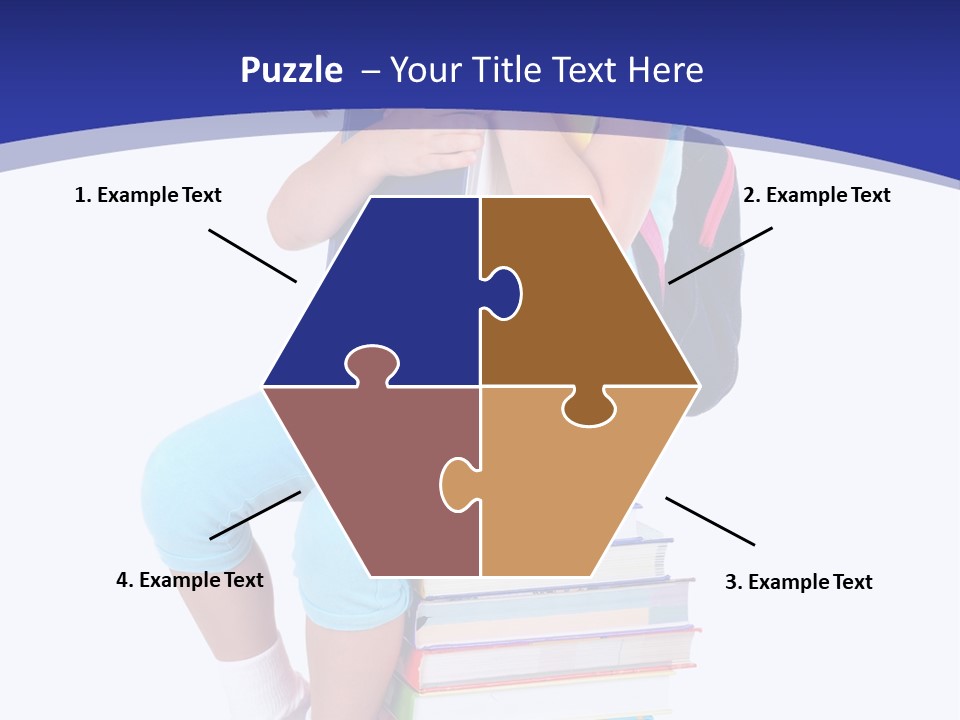 Stack Teen Face PowerPoint Template