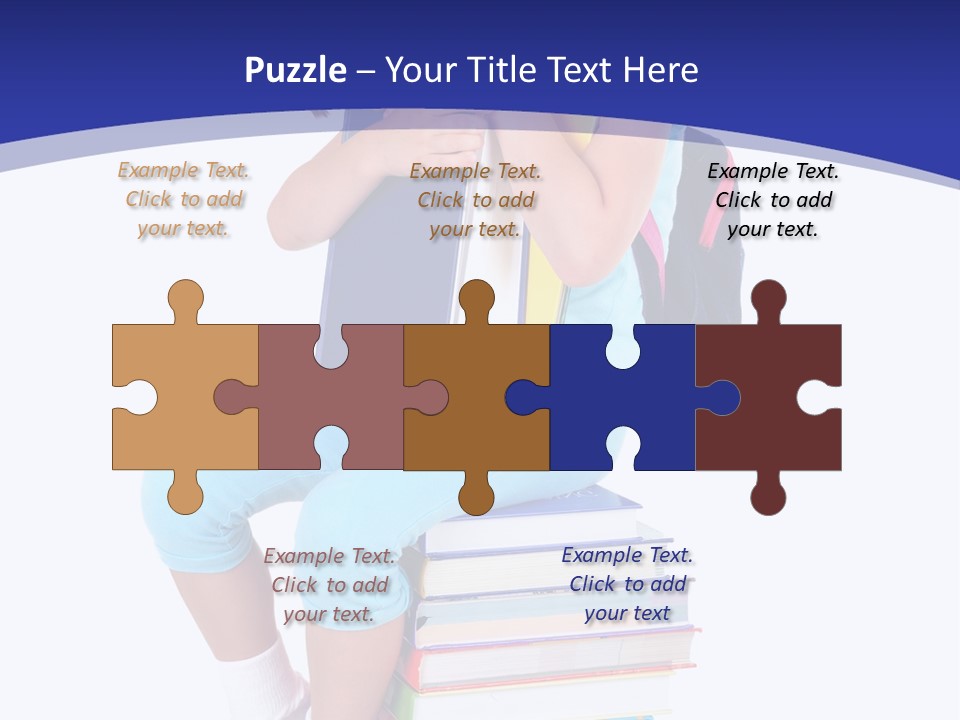 Stack Teen Face PowerPoint Template