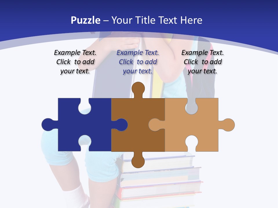 Stack Teen Face PowerPoint Template