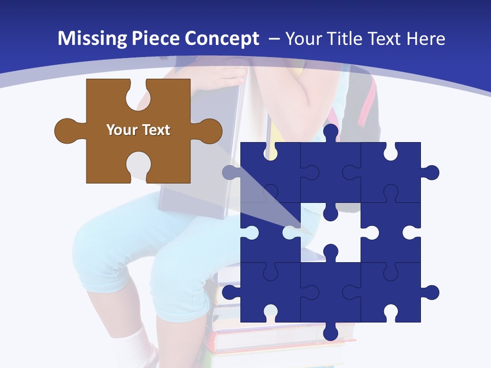 Stack Teen Face PowerPoint Template