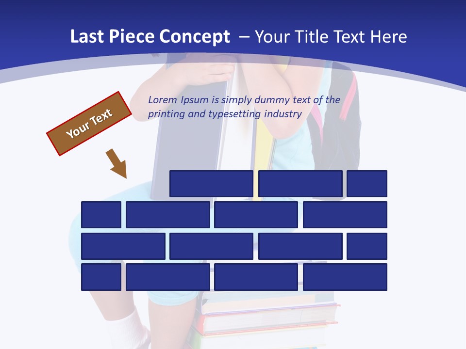 Stack Teen Face PowerPoint Template