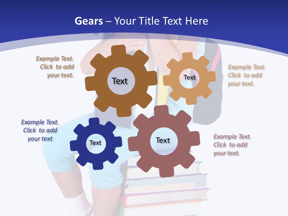 Stack Teen Face PowerPoint Template