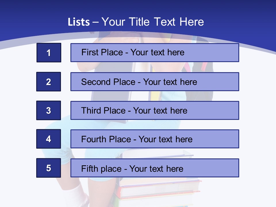 Stack Teen Face PowerPoint Template