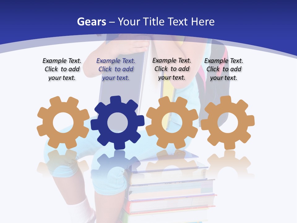 Stack Teen Face PowerPoint Template