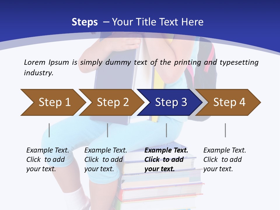 Stack Teen Face PowerPoint Template
