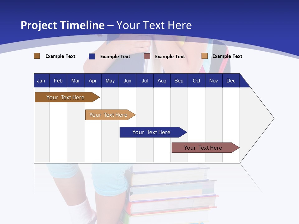 Stack Teen Face PowerPoint Template