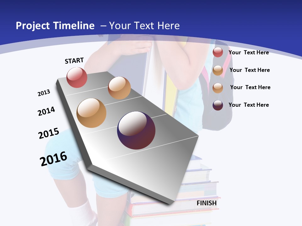 Stack Teen Face PowerPoint Template
