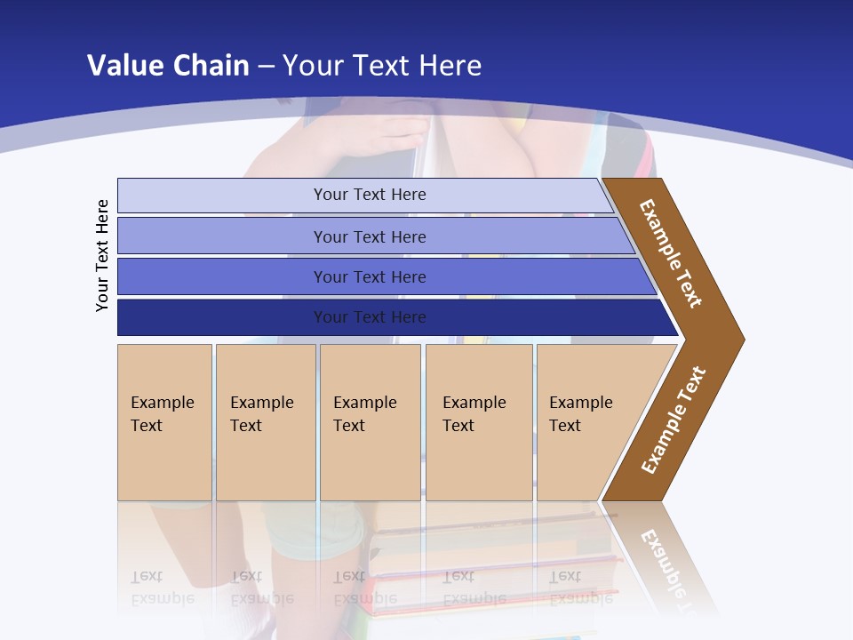 Stack Teen Face PowerPoint Template