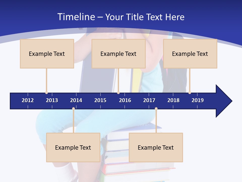 Stack Teen Face PowerPoint Template