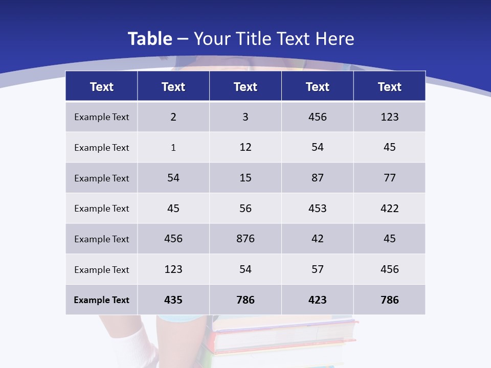 Stack Teen Face PowerPoint Template