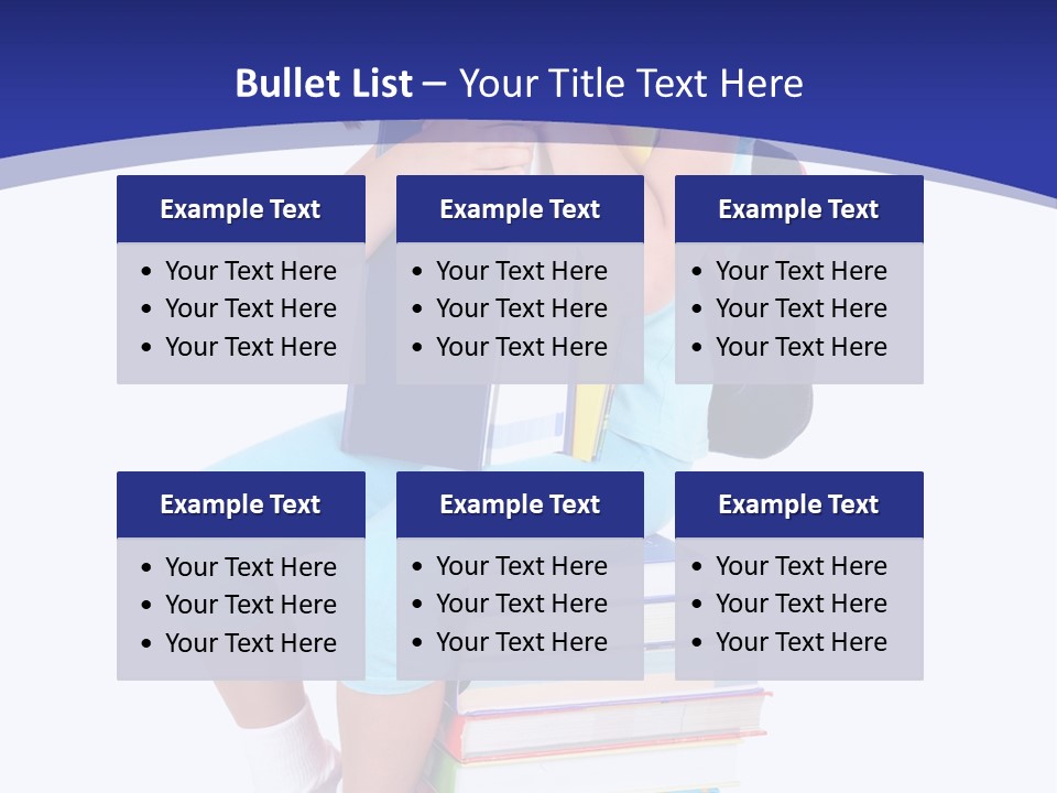 Stack Teen Face PowerPoint Template
