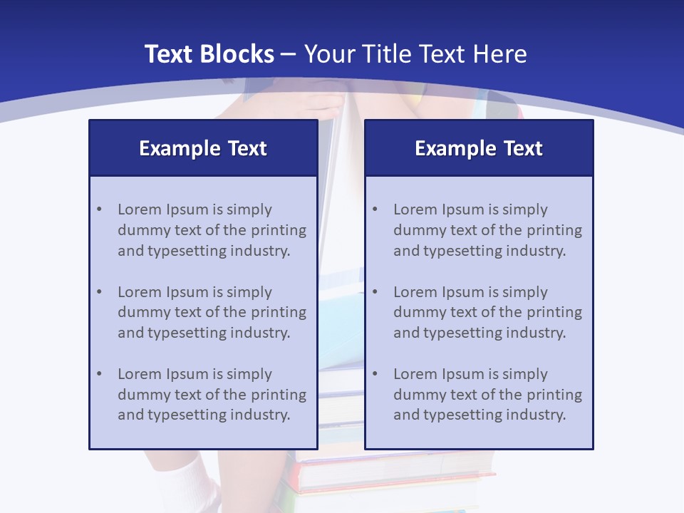 Stack Teen Face PowerPoint Template