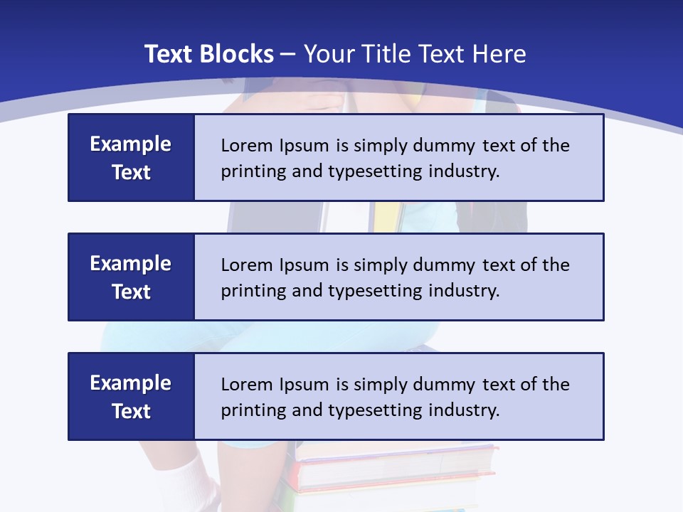 Stack Teen Face PowerPoint Template
