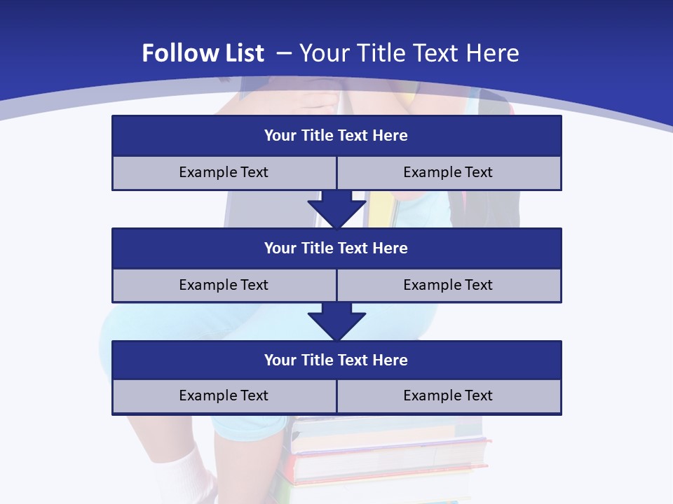 Stack Teen Face PowerPoint Template