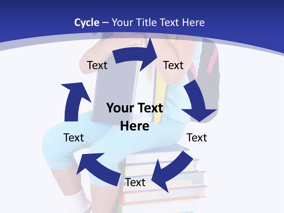 Stack Teen Face PowerPoint Template