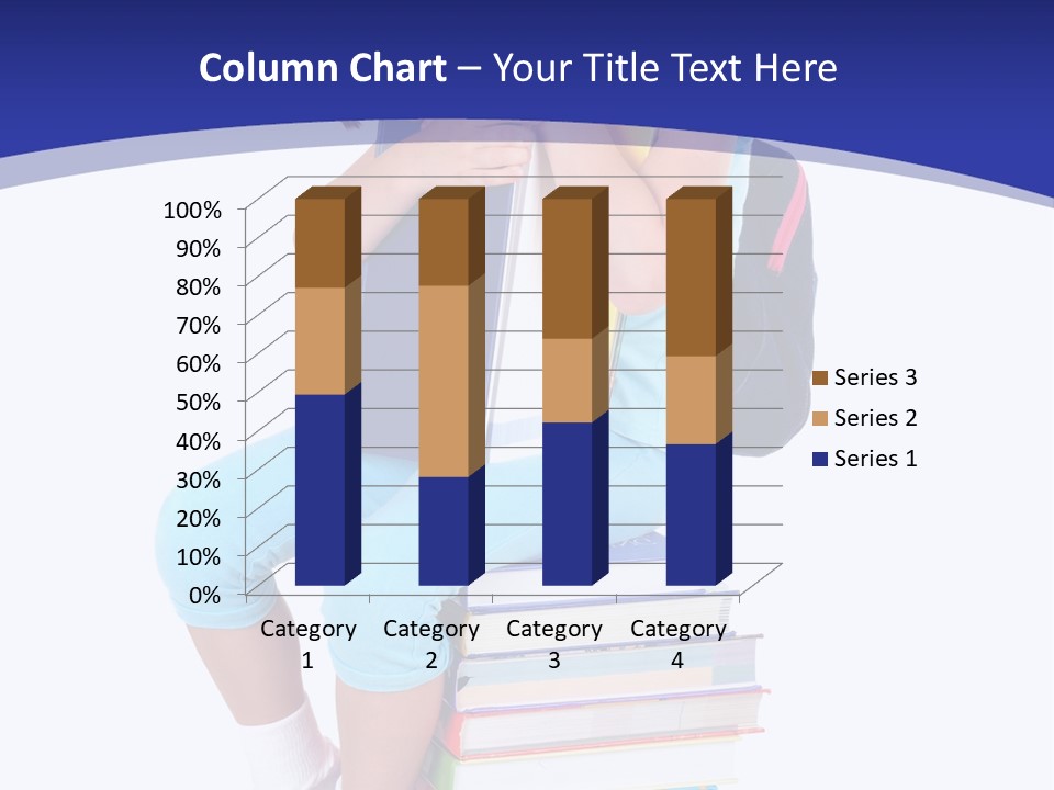 Stack Teen Face PowerPoint Template